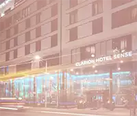 Clarion Hotel Sense background